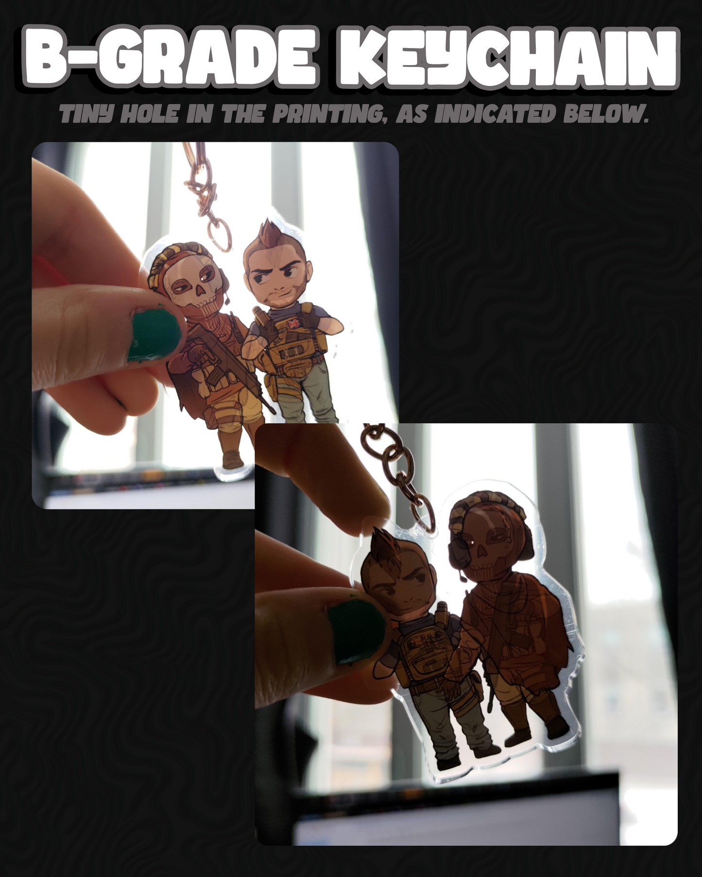 BUTT GRAB Acrylic Charm Keychain