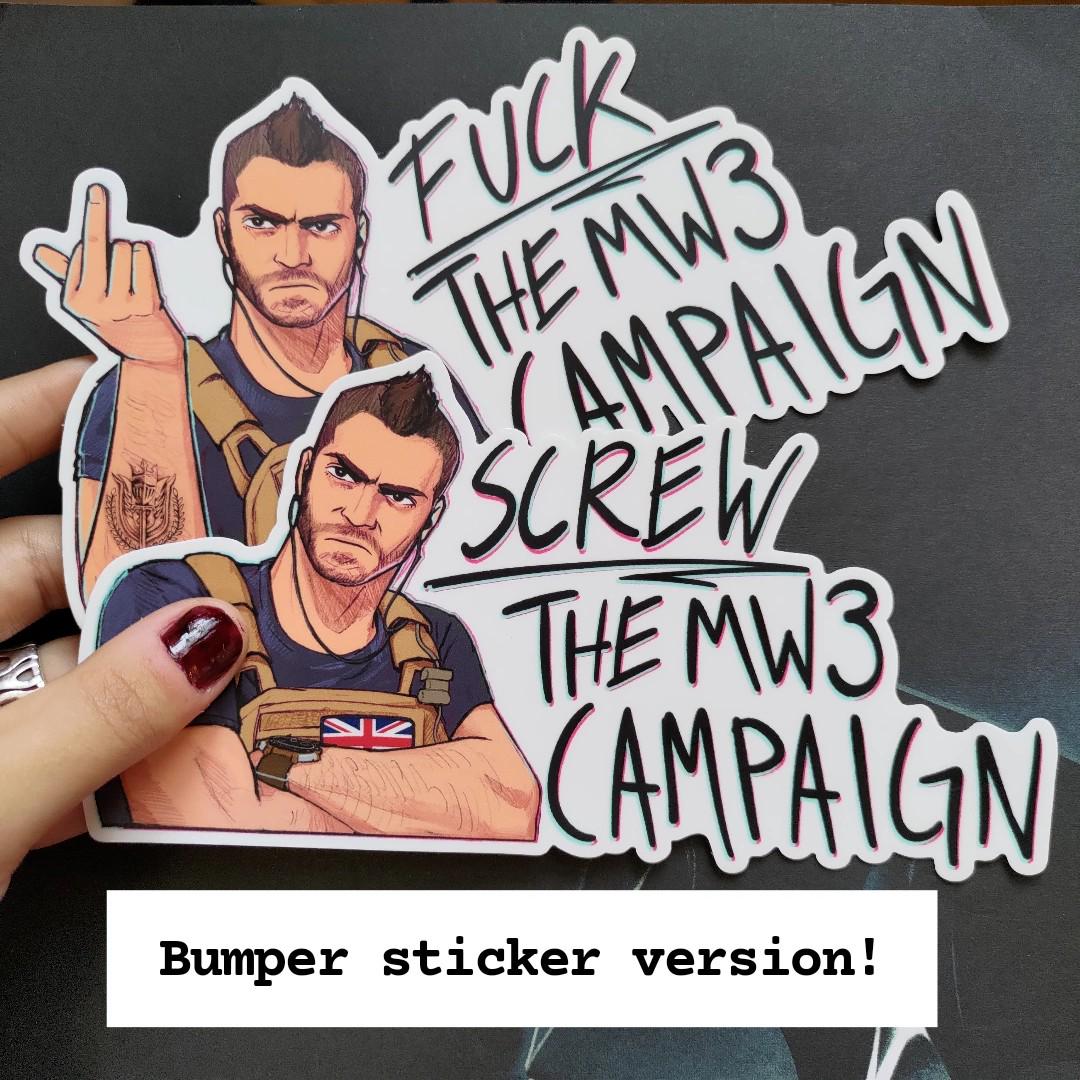 F*** the MW3 Campaign Stickers