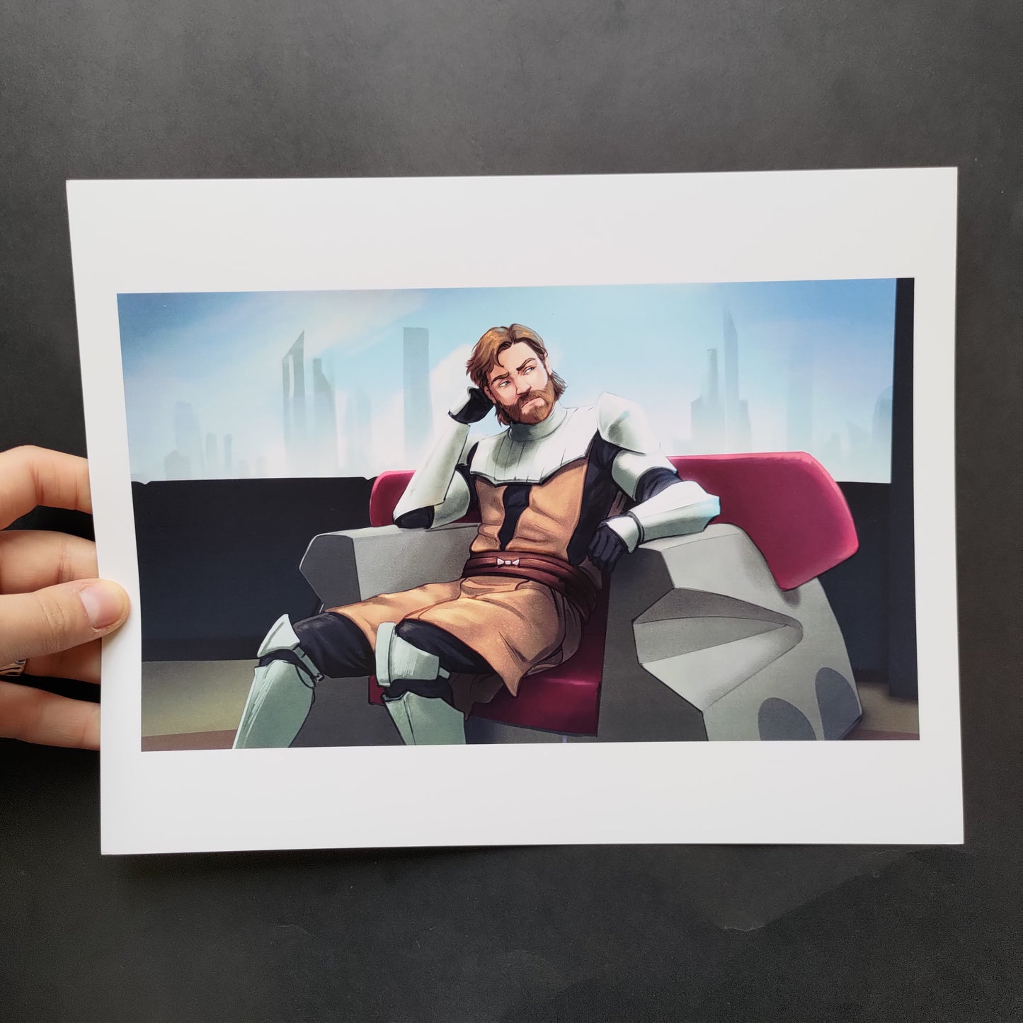 TOTJ Obi Sitting on the Council - Art Print