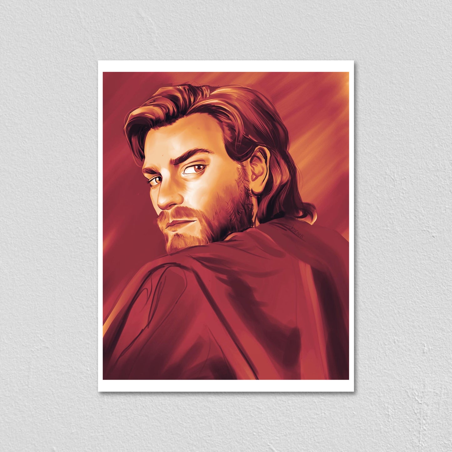 AotC Obi-Wan Portrait - Art Prints