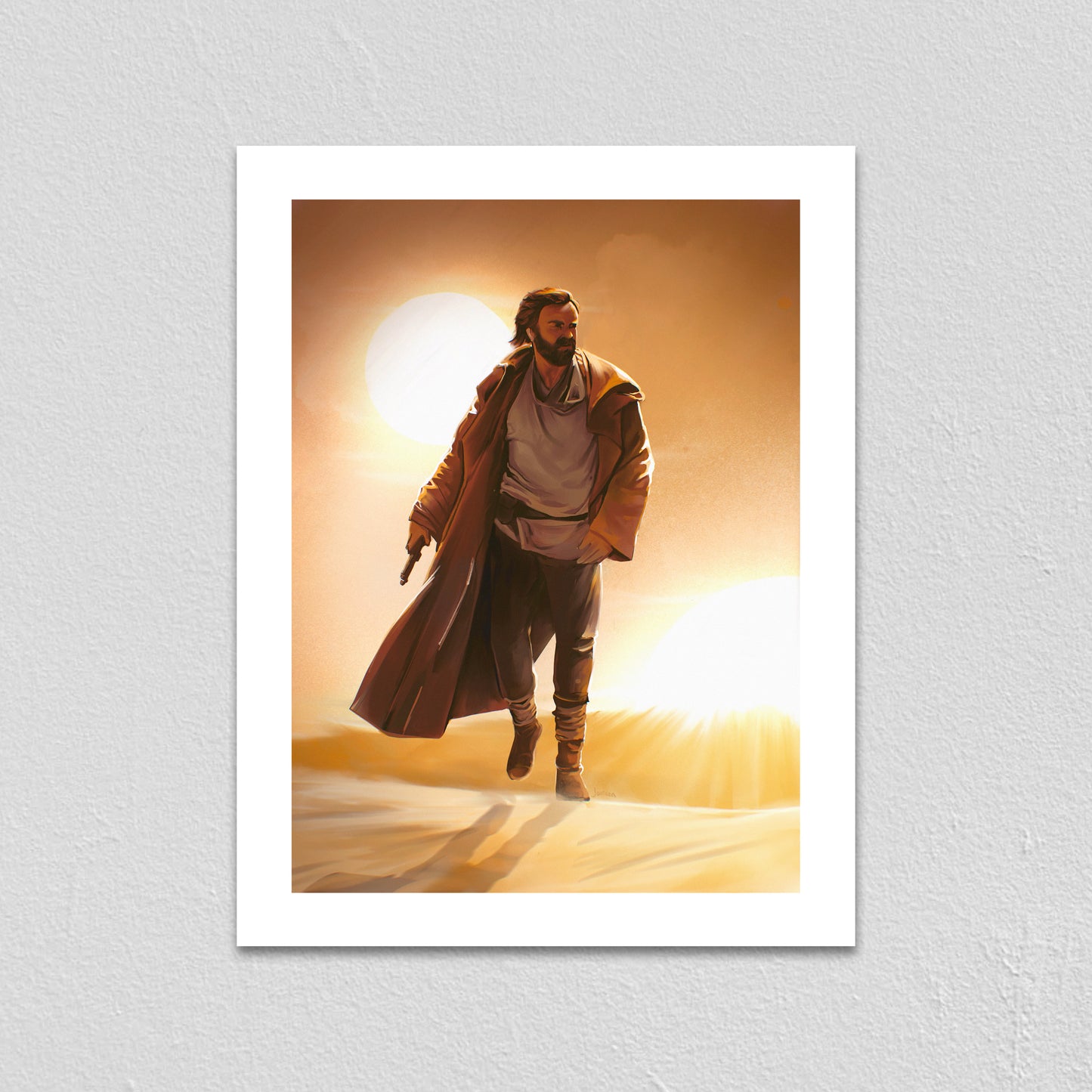 Obi-Wan Poster Redraw - Art Print