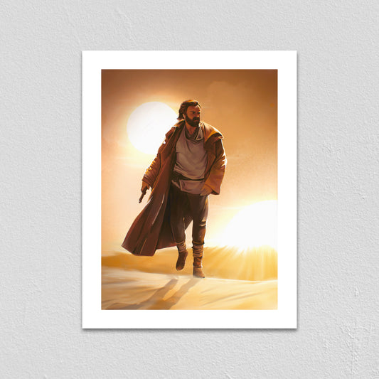 Obi-Wan Poster Redraw - Art Print