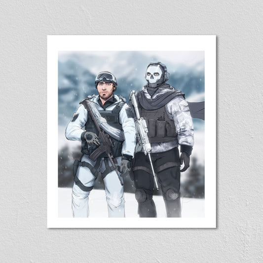 Winter Boys  - Art Print