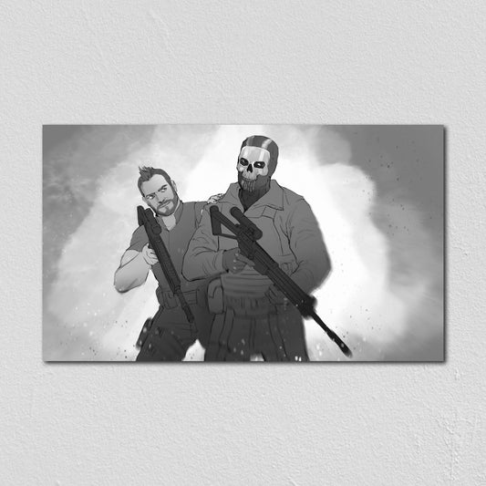 Ghost & Soap Sketch - Art Print