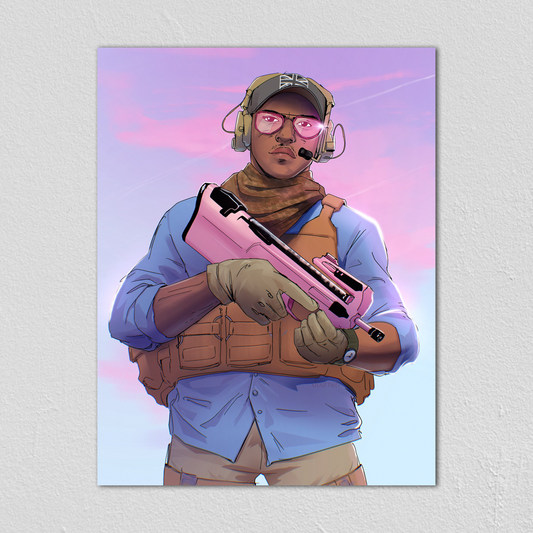 Gaz Portrait - Art Print