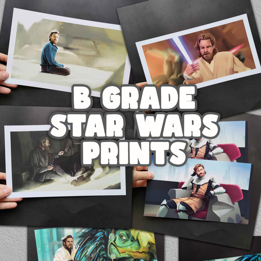 OLD OVERSTOCK/B GRADE STAR WARS PRINTS