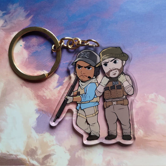 Price and Gaz Acrylic Charm Keychain