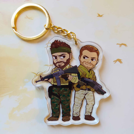 Woods and Mason Acrylic Charm Keychain