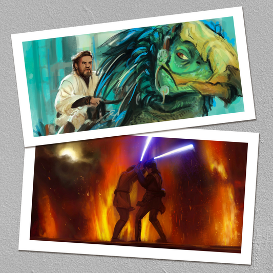 SW Prequels Screenshot Paintings! - Art Prints