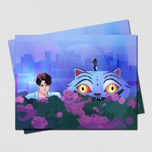 Jinu and the Boys - Art Print