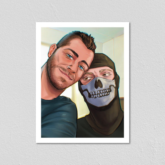 SoapGhost Selfie - Art Print