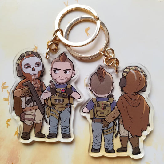 BUTT GRAB Acrylic Charm Keychain