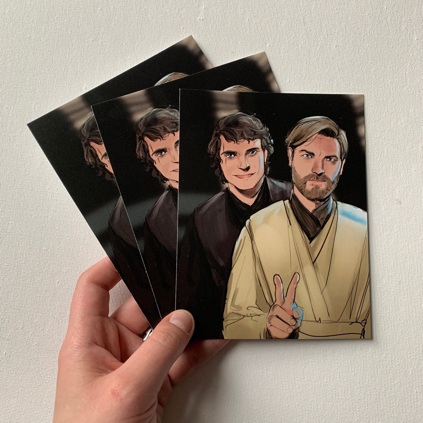 Obi-Wan and Anakin - Art Print