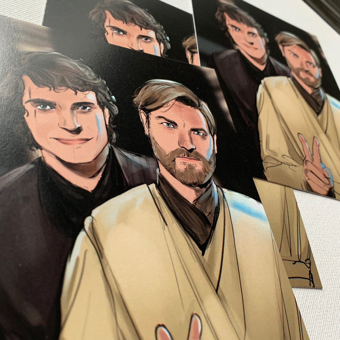Obi-Wan and Anakin - Art Print