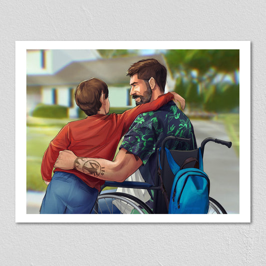 Little David Mason and Woods - Art Print