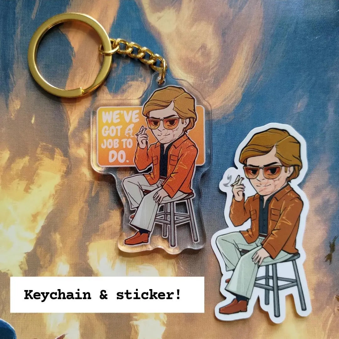 Adler Charm Keychain