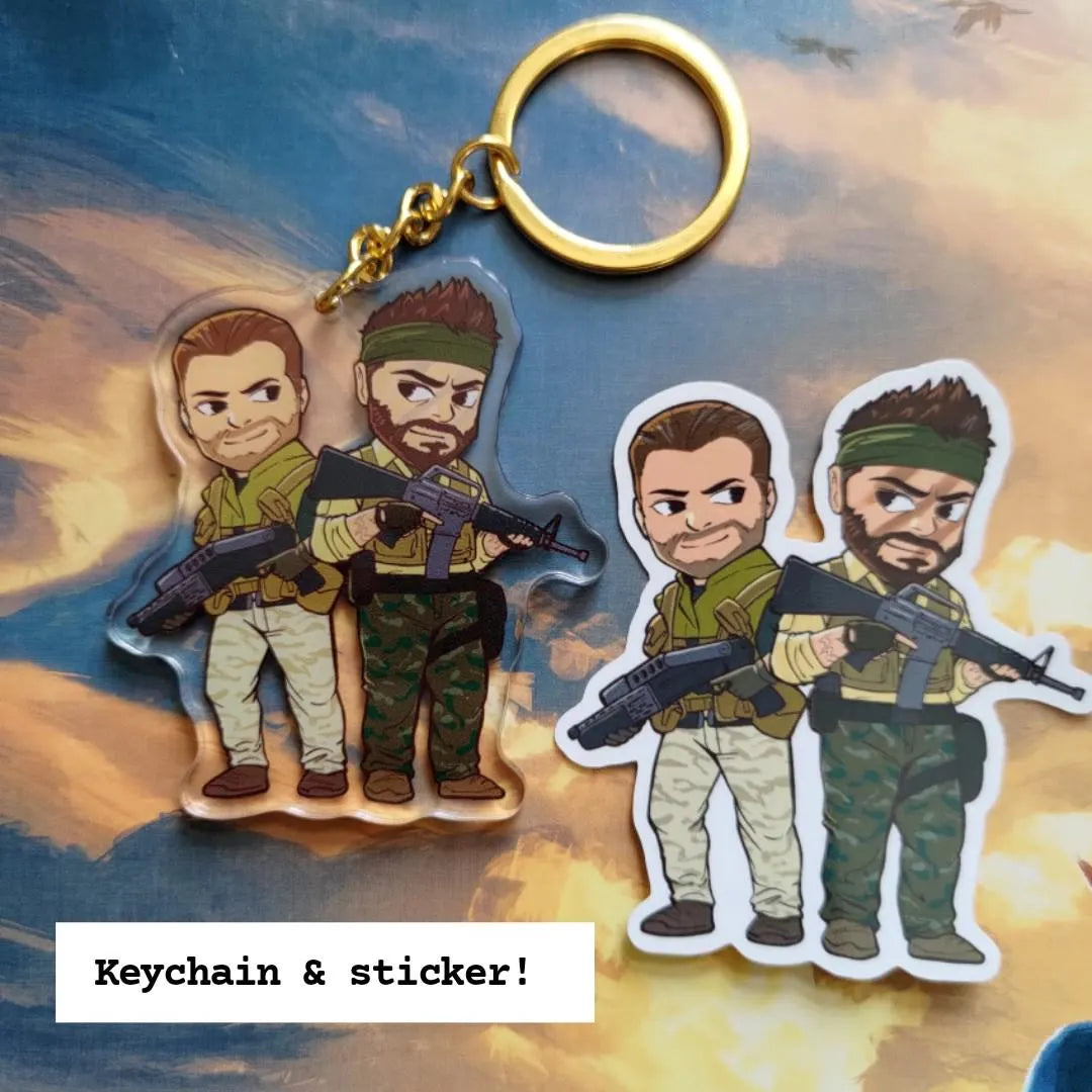 Woods and Mason Acrylic Charm Keychain