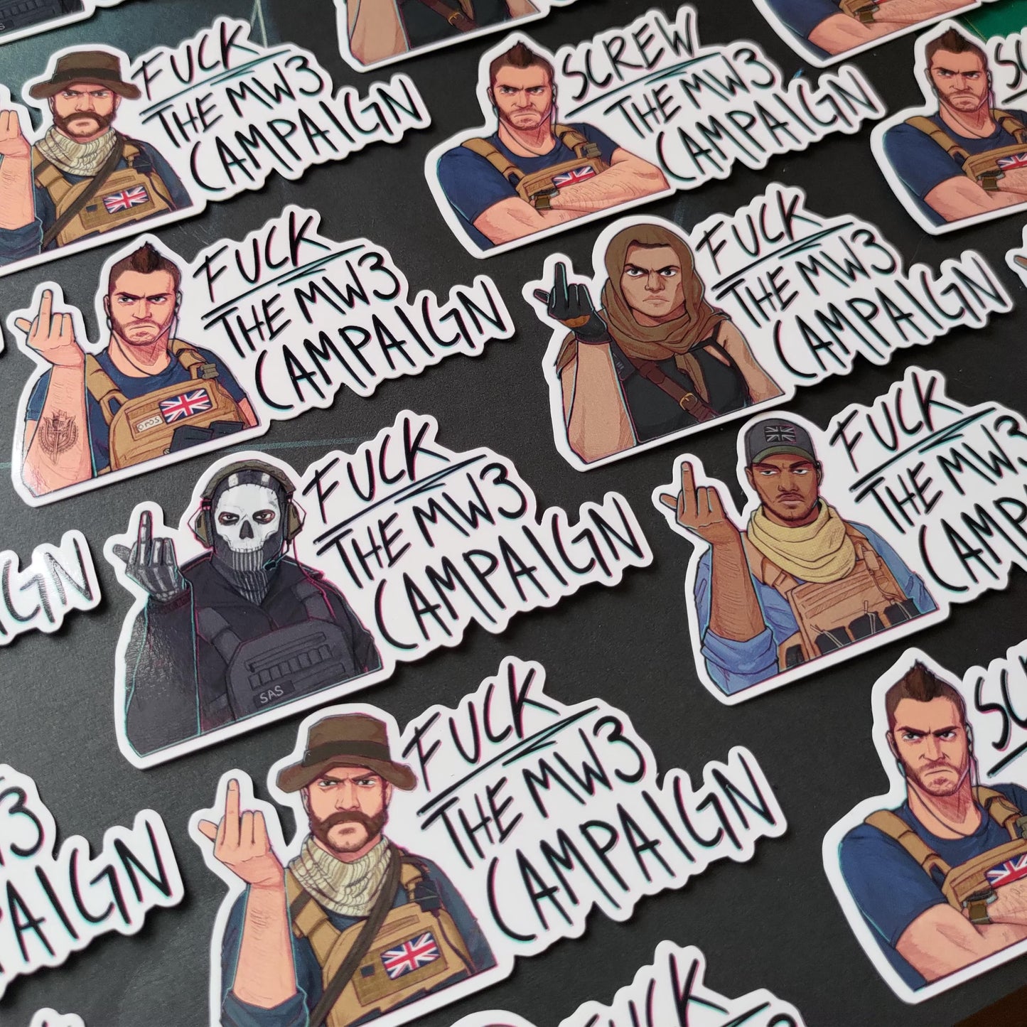 F*** the MW3 Campaign Stickers