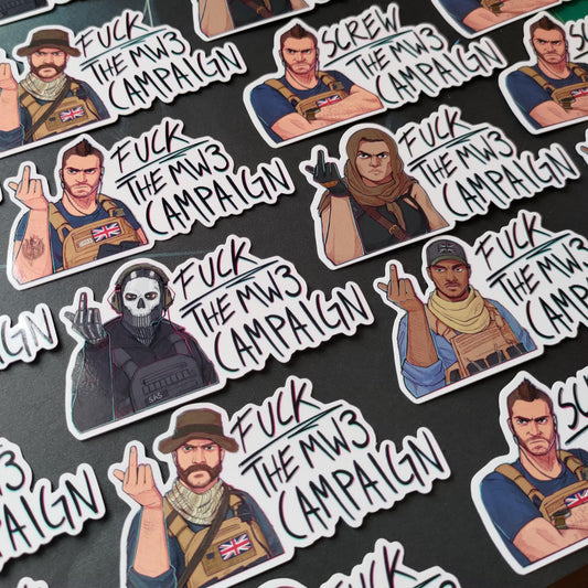 F*** the MW3 Campaign Stickers