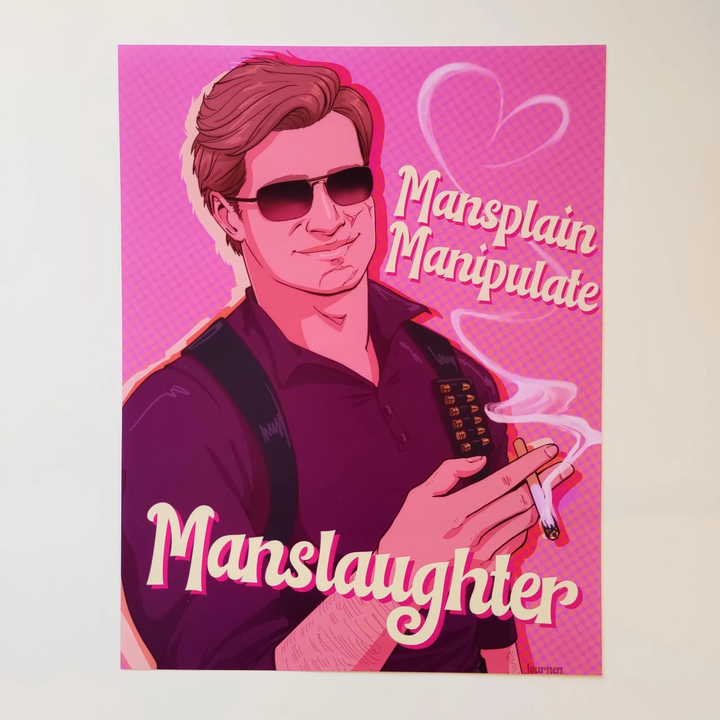 Mansplain, Manipulate, Manslaughter Adler - Art Print