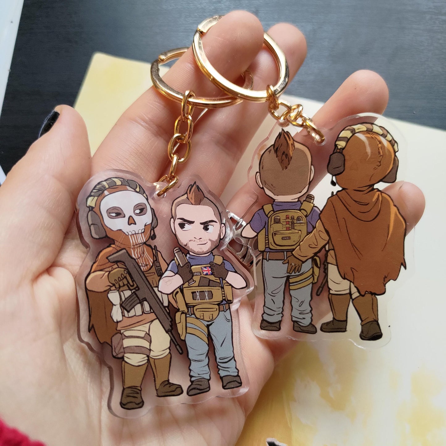 BUTT GRAB Acrylic Charm Keychain