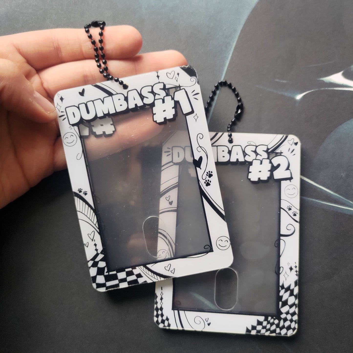 DUMBASS #1 and #2 Acrylic Photocard Holder