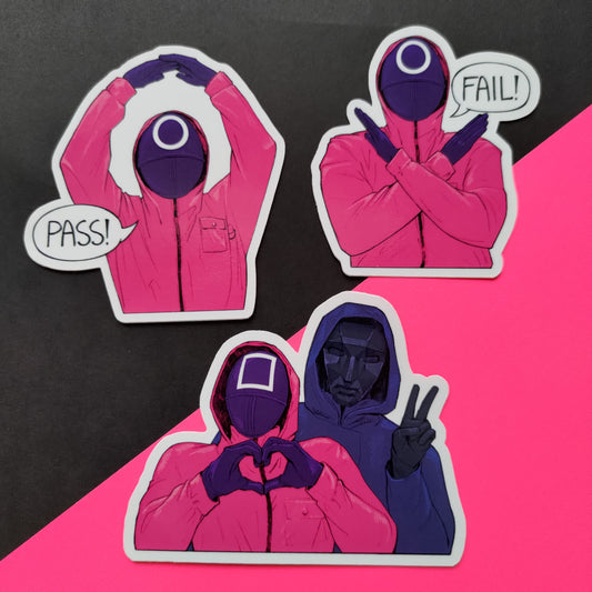 Pink Guard Stickers!