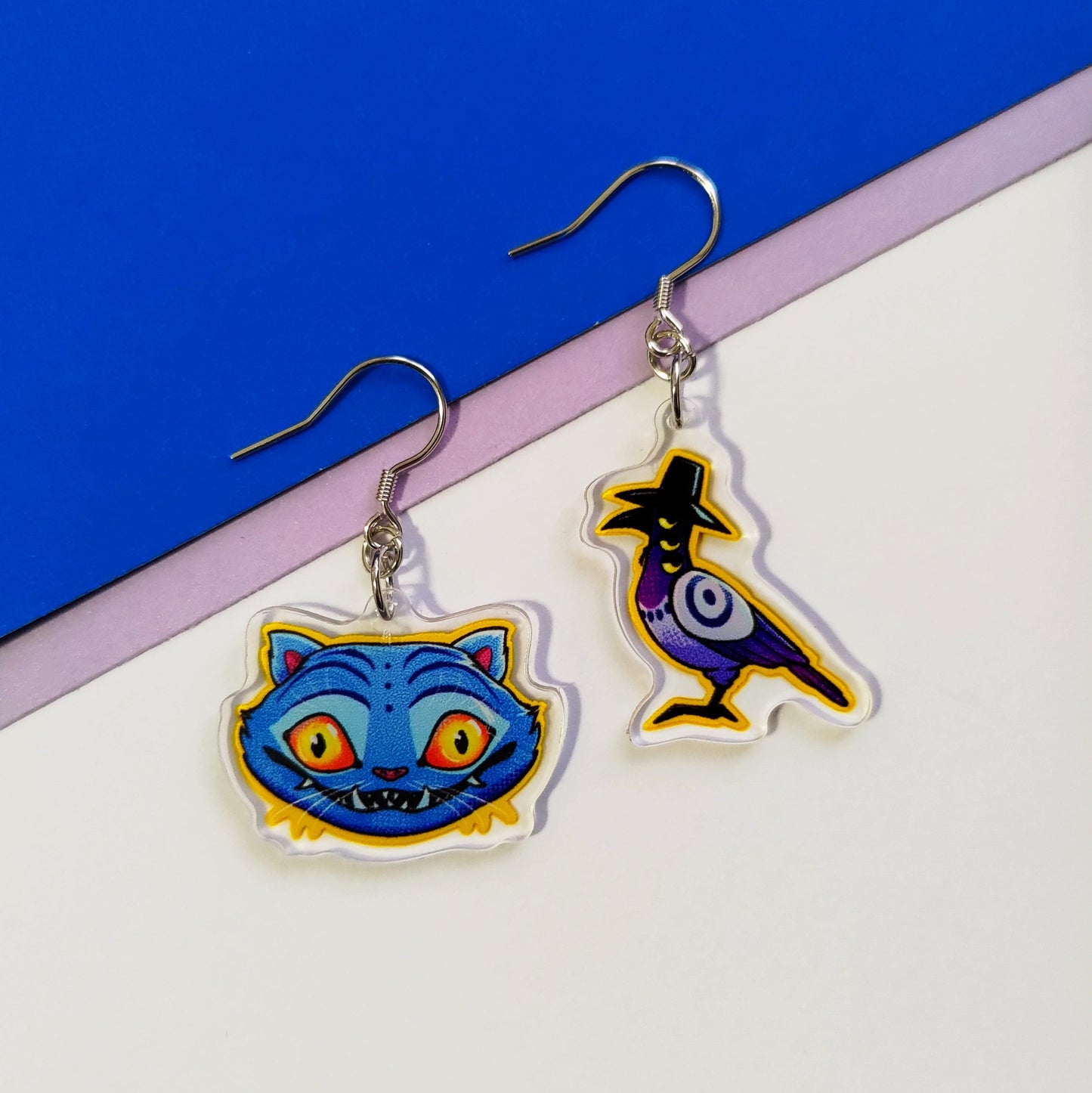 Kpop Demon Hunters Bird and Tiger Earrings & Phone Charms!