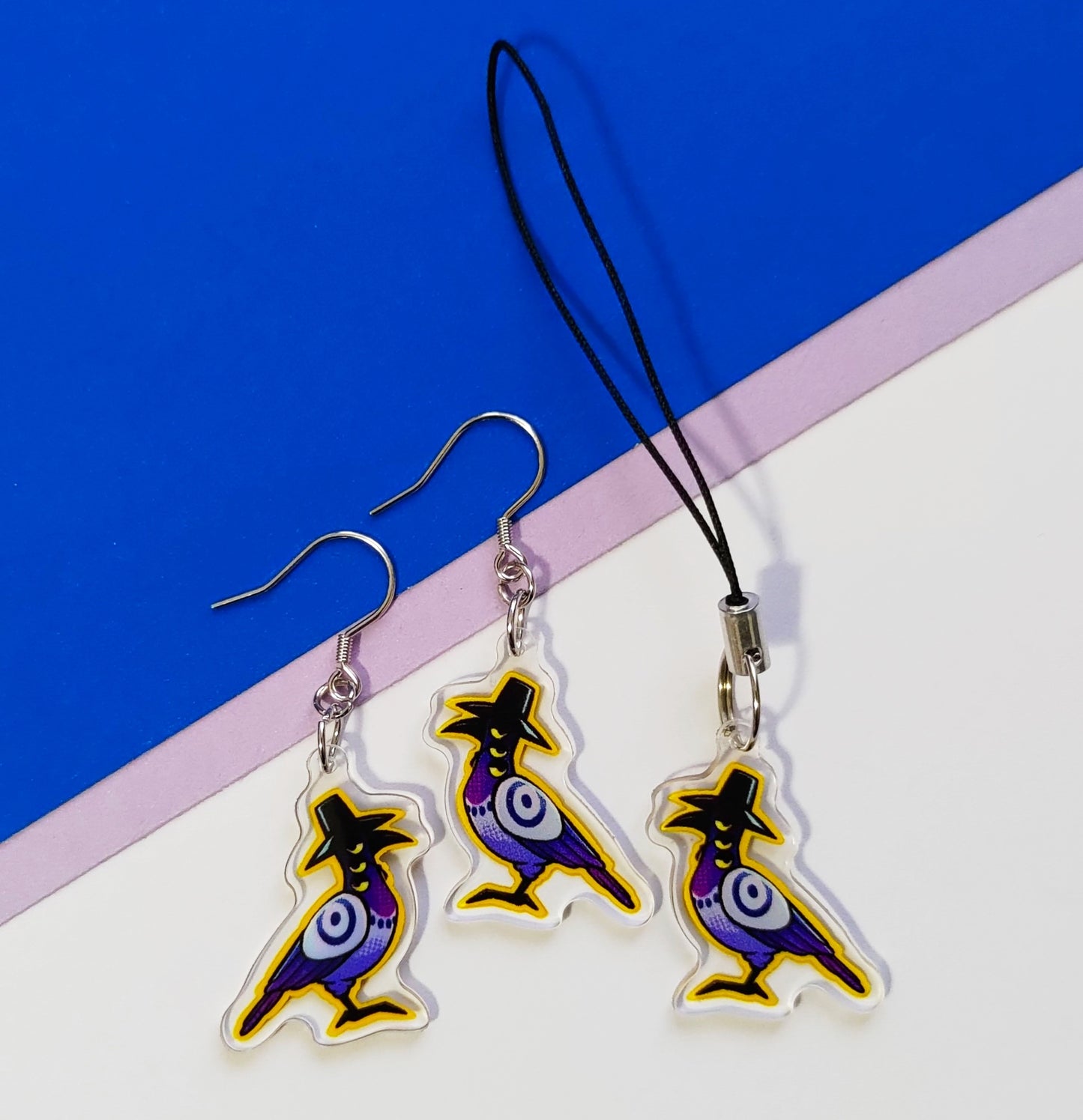 Kpop Demon Hunters Bird and Tiger Earrings & Phone Charms!