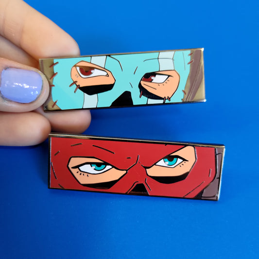 C GRADE Soap & Ghost Eyes ENAMEL Pins