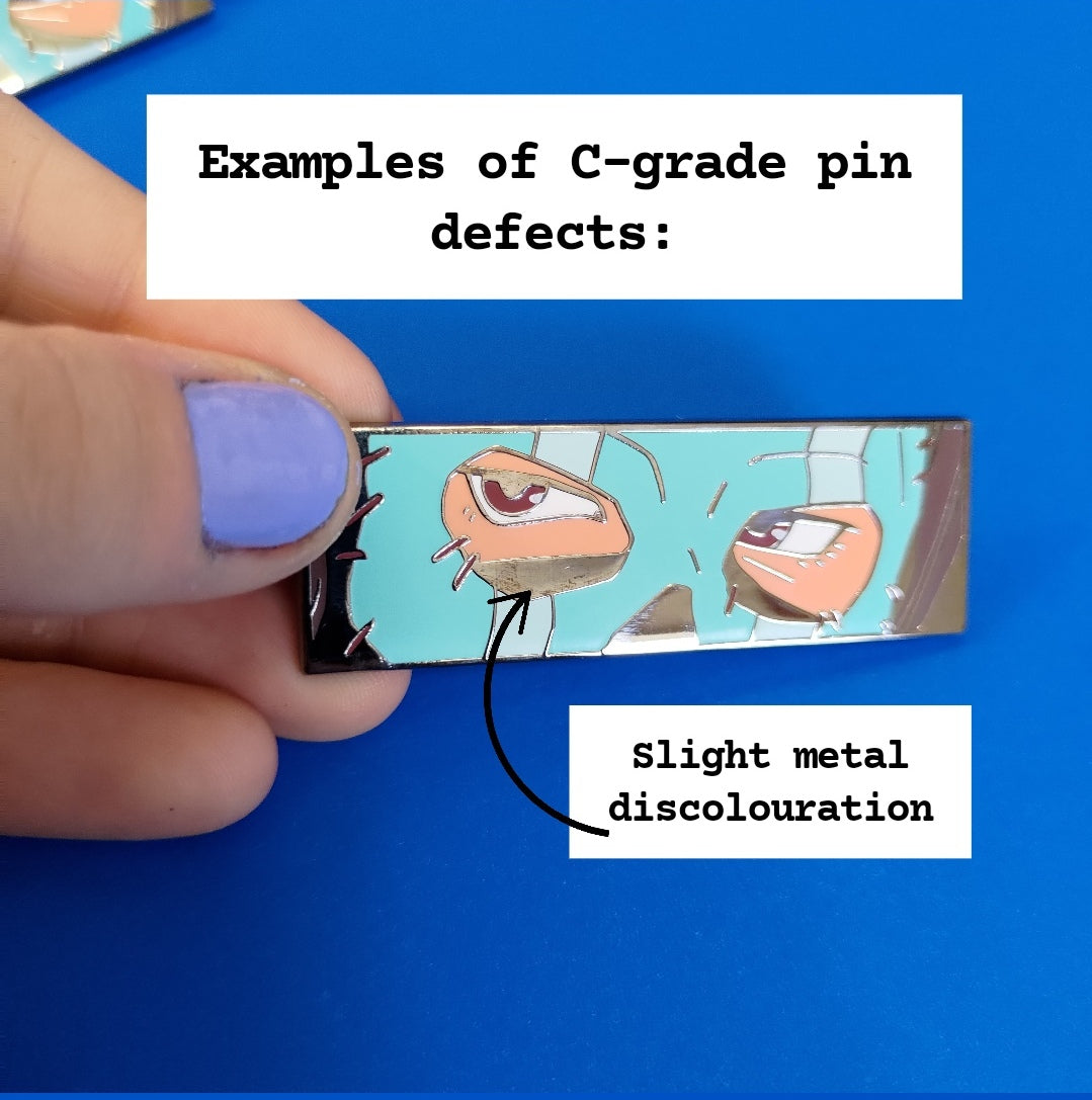C GRADE Soap & Ghost Eyes ENAMEL Pins