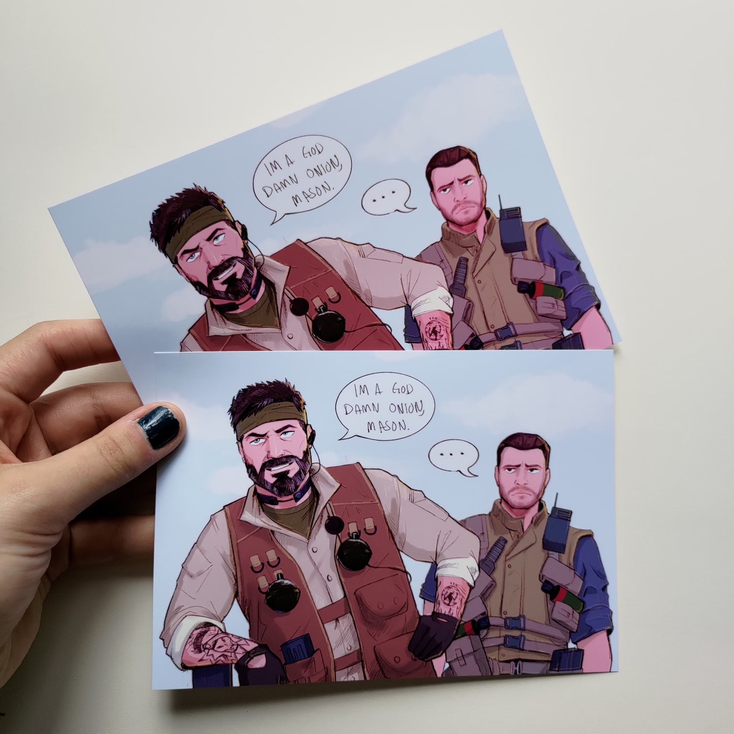 I'm a god damn Onion, Mason! - Art Print