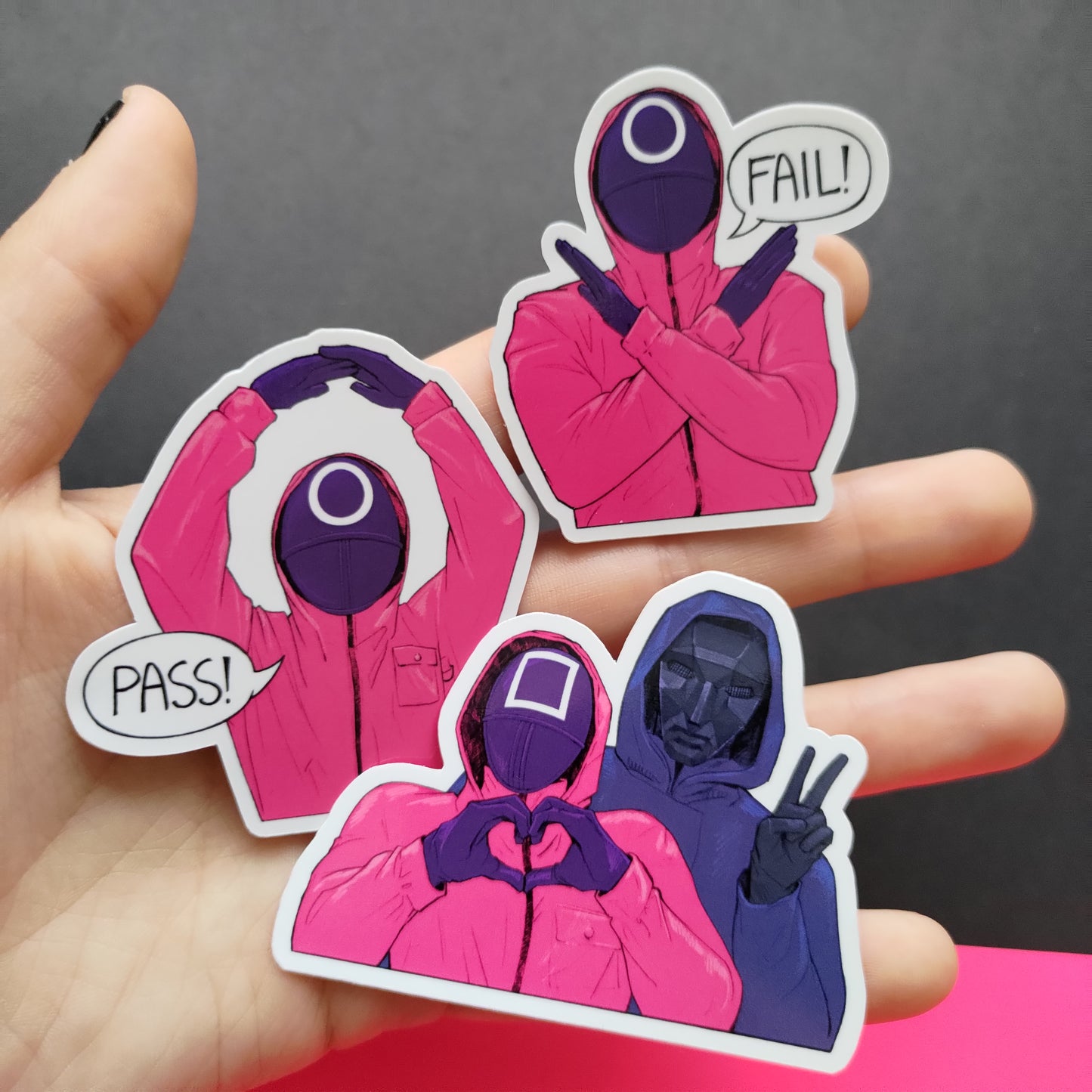 Pink Guard Stickers!