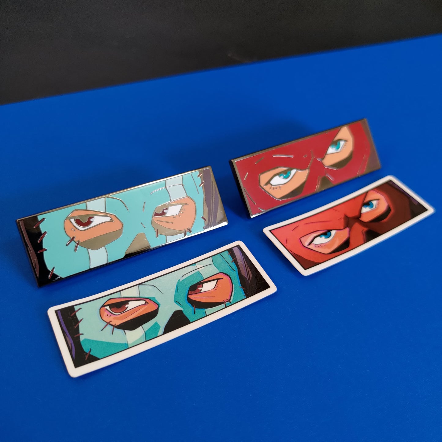 C GRADE Soap & Ghost Eyes ENAMEL Pins