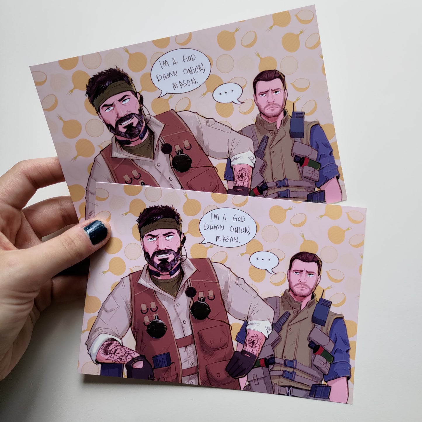 I'm a god damn Onion, Mason! - Art Print