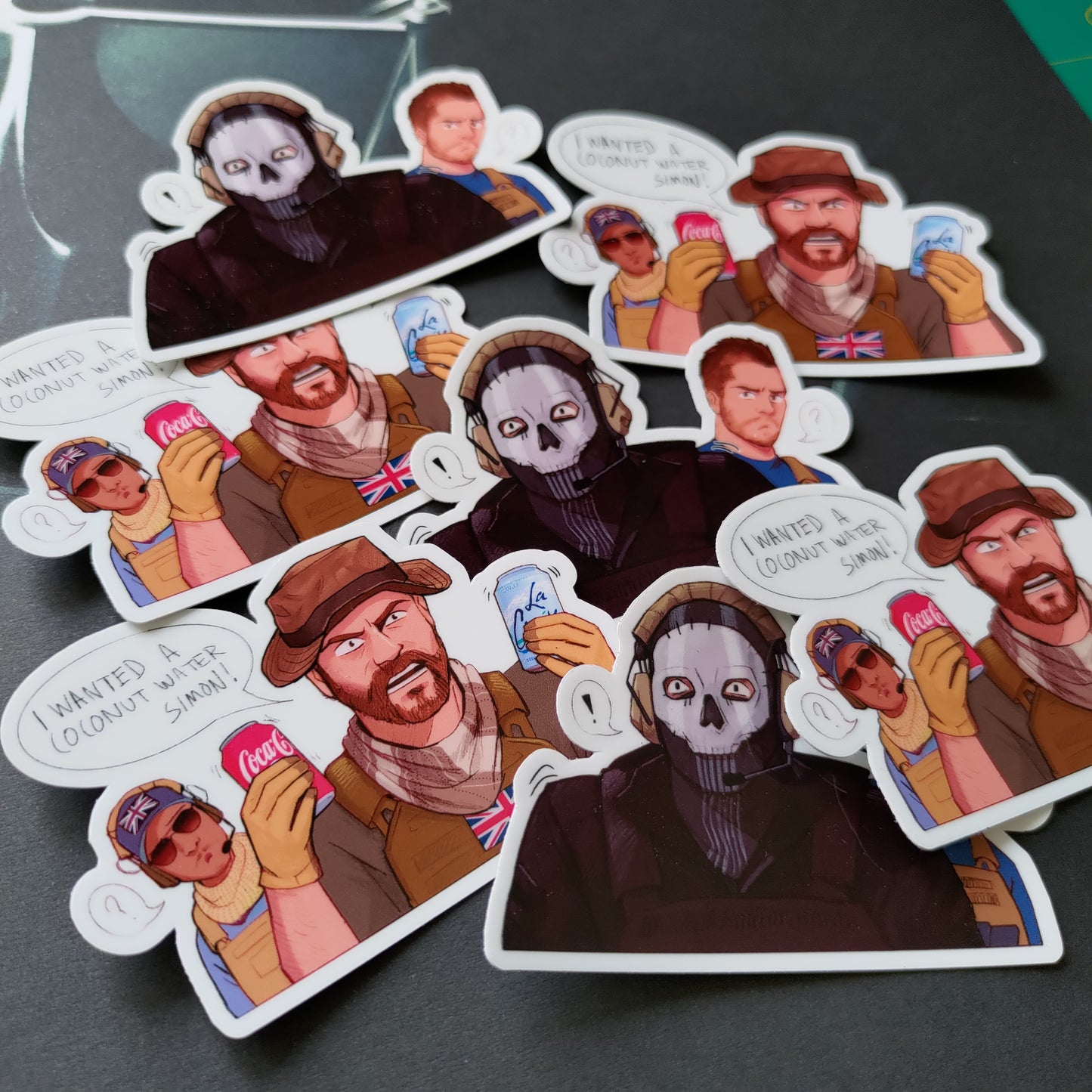Coconut Water Simon Stickers!