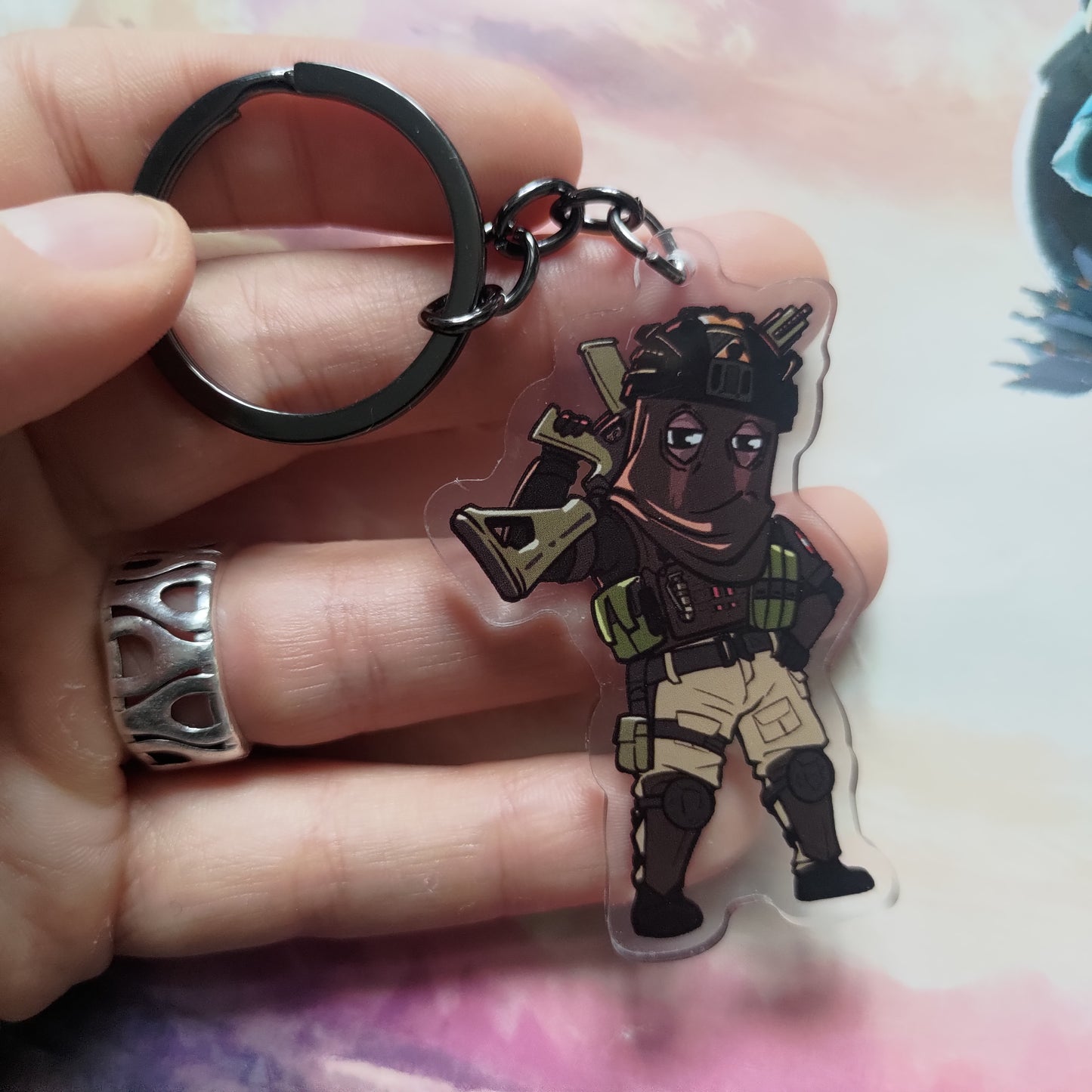 Konig Acrylic Charm Keychain