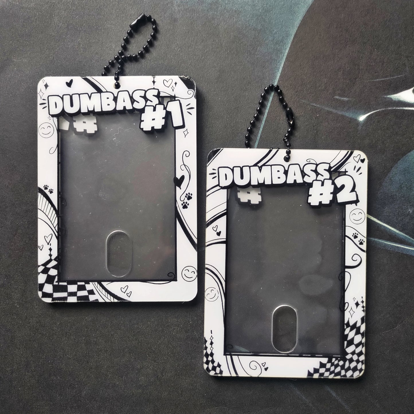 DUMBASS #1 and #2 Acrylic Photocard Holder